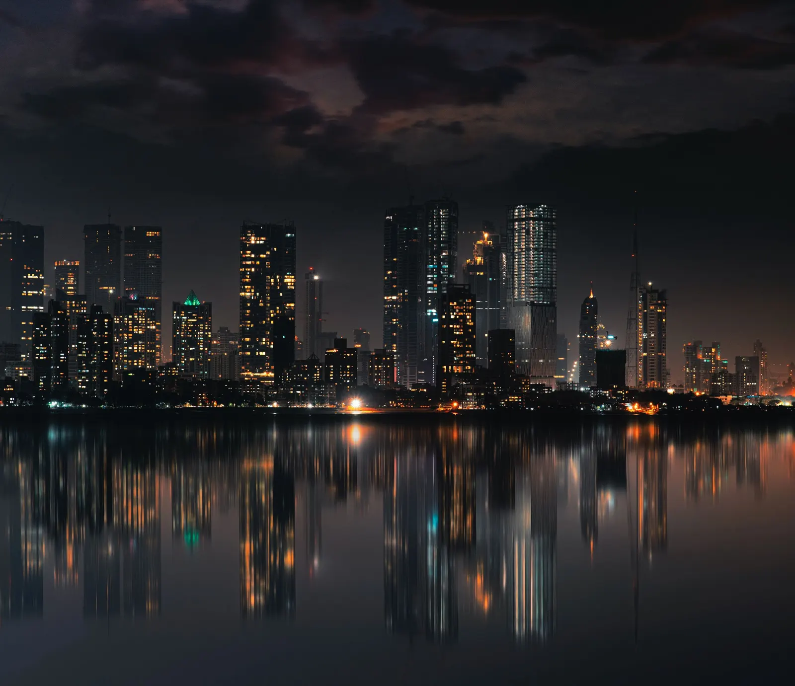 Mumbai skyline at night