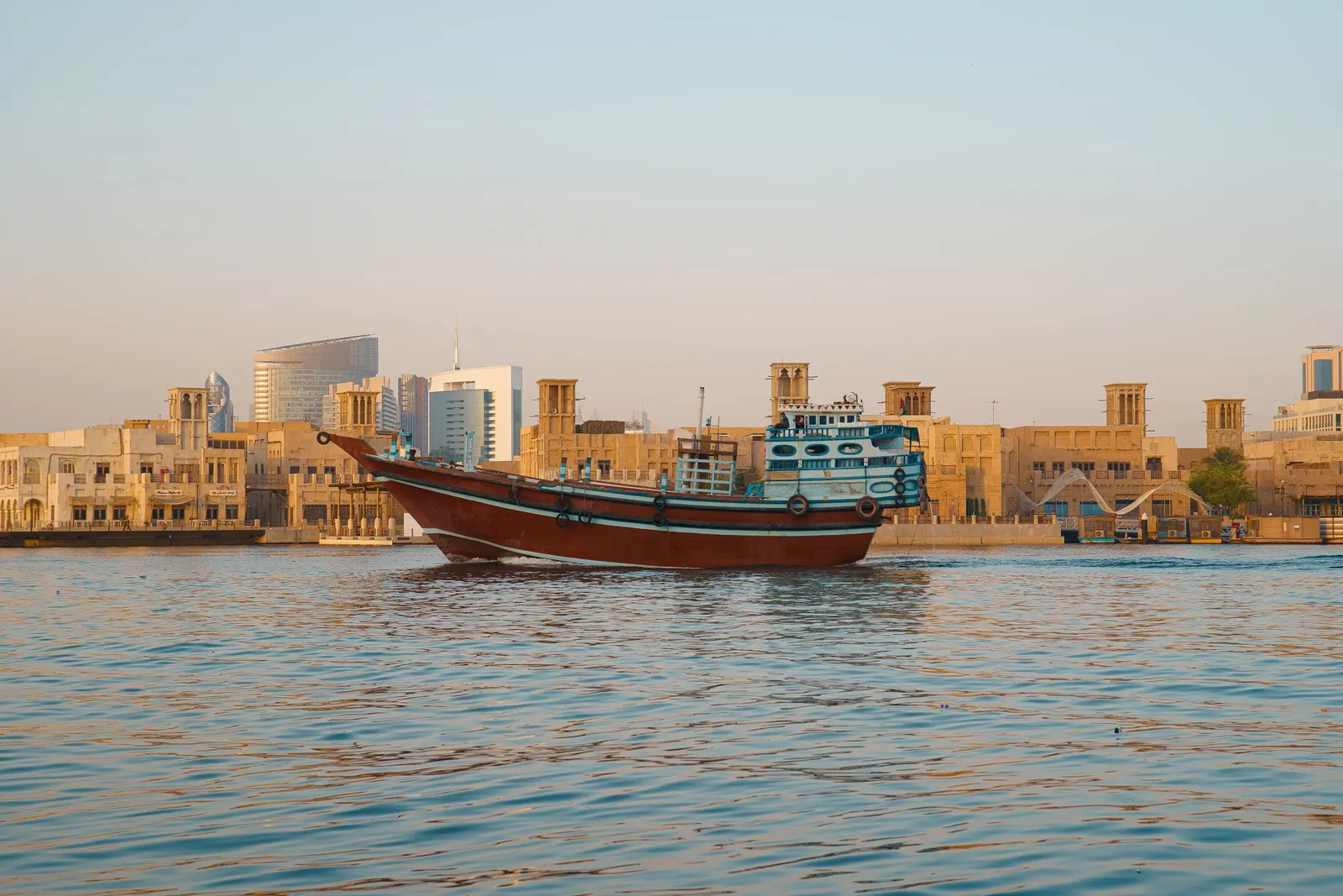 A dhow on Dubai Creek